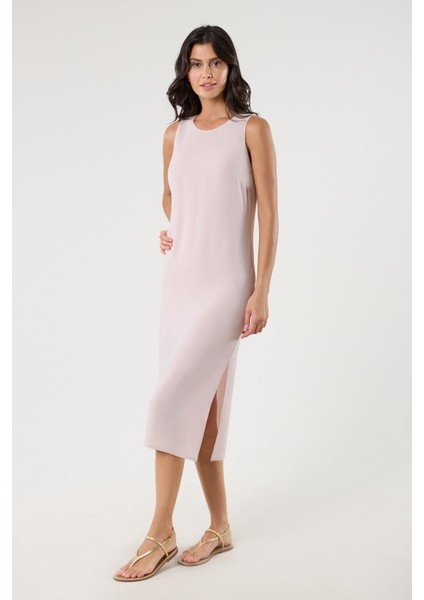 Lavinya Krep Elbise PUDRA indirimleri