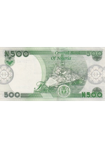 Nijerya 500 Naira 2023, P#48, Çil, Eski Yabancı Kağıt Para