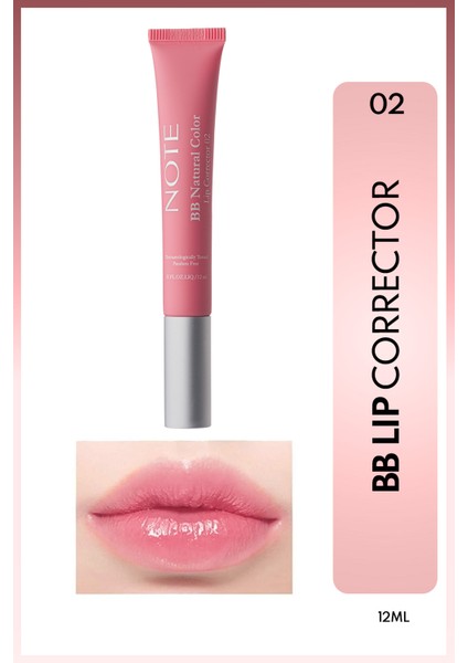 BB Lip Corrector Renk Eşitleyici Dudak Parlatıcısı Açık Pembe 02