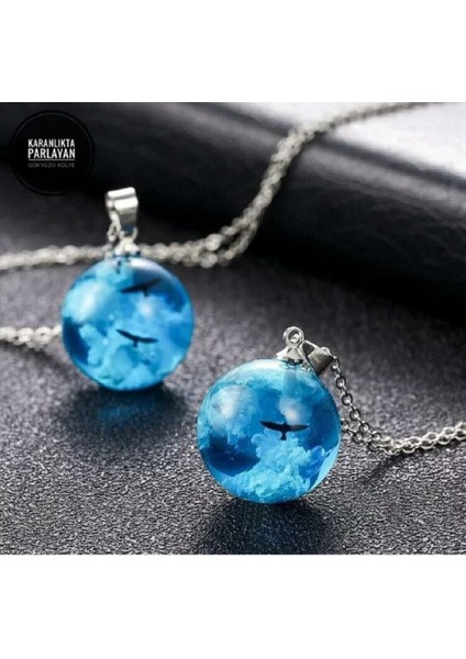 Karanlıkta Gece Parlayan Gökyüzü Kolye