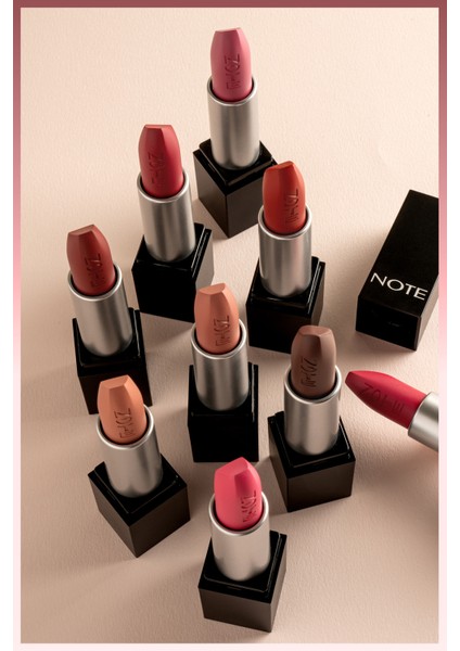 Mattever Lipstick Yarı Mat Saten Bitişli Ruj 02 Spring Dress - Kahverengi