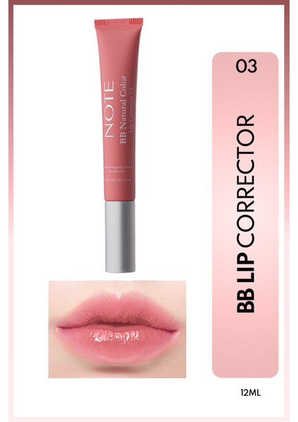 BB Lip Corrector Renk Eşitleyici Dudak Parlatıcısı Pembe 03