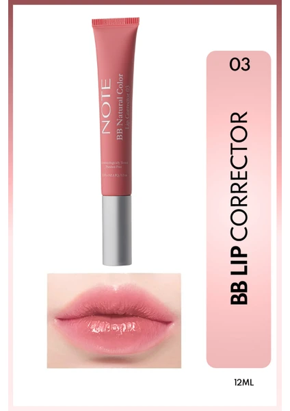 BB Lip Corrector Renk Eşitleyici Dudak Parlatıcısı Pembe 03