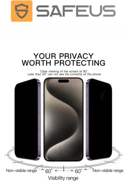 Apple iPhone 15 Pro Tam Kaplayan Hayalet Toz Filtreli Ekran Koruyucu Cam fiyatları