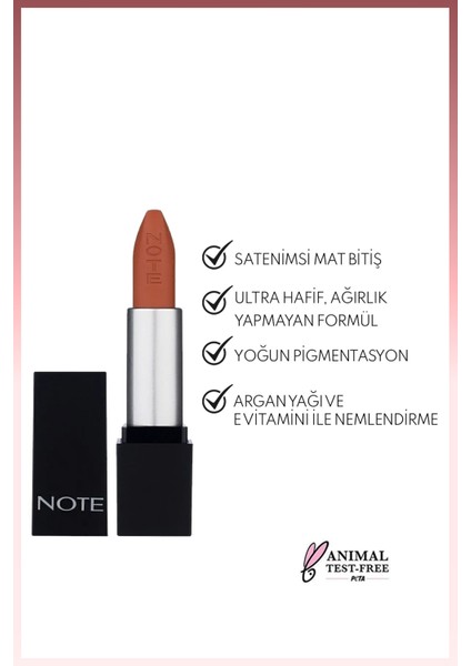 Mattever Lipstick Yarı Mat Saten Bitişli Ruj 04 Indian Curry - Nude