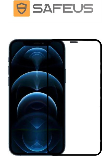 Apple iPhone 12 Pro Tam Kaplayan Toz Filtreli Ekran Koruyucu Cam