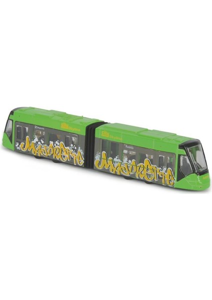 Man City Bus + Siemens Avenio Tram Metal Diecast Araçlar Yeşil 212053303