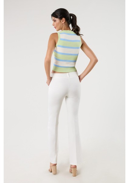 Liduina Klasik Pantolon Ekru modelleri