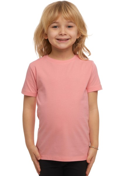 Somon Basic Unisex Çocuk Sıfır Yaka Kısa Kollu Tişört