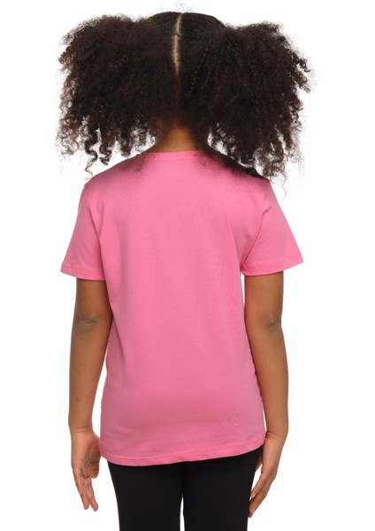 Şeker pembe Basic Unisex Çocuk Sıfır Yaka Kısa Kollu Tişört modelleri
