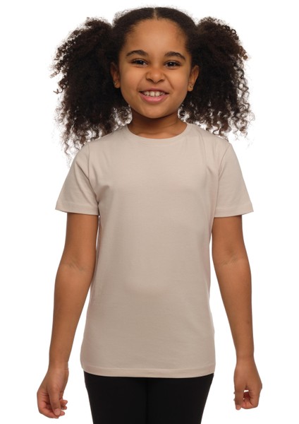 Taş Basic Unisex Çocuk Sıfır Yaka Kısa Kollu Tişört