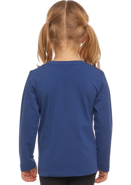 İndigo Basic Unisex Çocuk Mevsimlik Sıfır Yaka Uzun Kollu Tişört modelleri