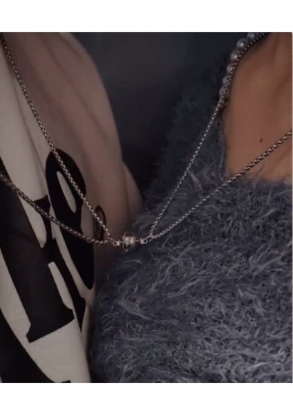 Mıknatıslı Çift Sevgili Kolyesi 2'li 14 Şubat Sevgiliye Hediyelik Kolye Aksesuar