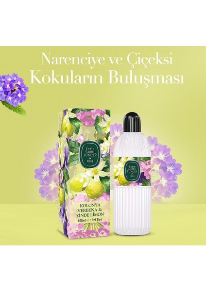 Verbena ve Zinde Limon Set Kolonya + Mendil + Çubuklu Koku