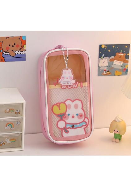 Şeffaf Çok Katmanlı Büyük Kapasiteli Kalem Kutusu (Yurt Dışından)