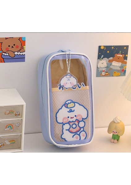 Şeffaf Çok Katmanlı Büyük Kapasiteli Kalem Kutusu (Yurt Dışından)