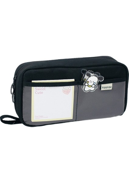 Şeffaf Çok Bölmeli Ilk ve Orta Okul Öğrencileri Kırtasiye Kalem Kutusu Büyük Kapasiteli Şeffaf Kalem Çantası (Yurt Dışından)