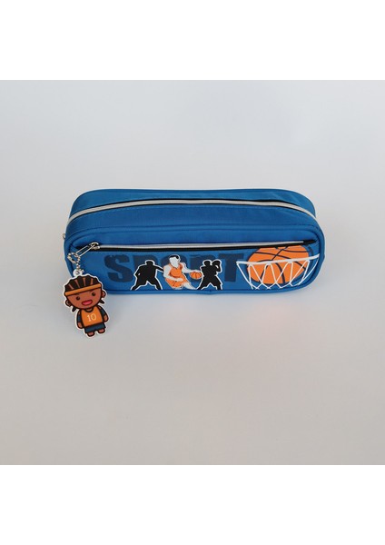 Yaratıcı Erkek Kalem Çantası Büyük Kapasiteli Genişletilmiş Kalem Çantası Basketbol Rahat Kırtasiye Kutusu (Yurt Dışından)