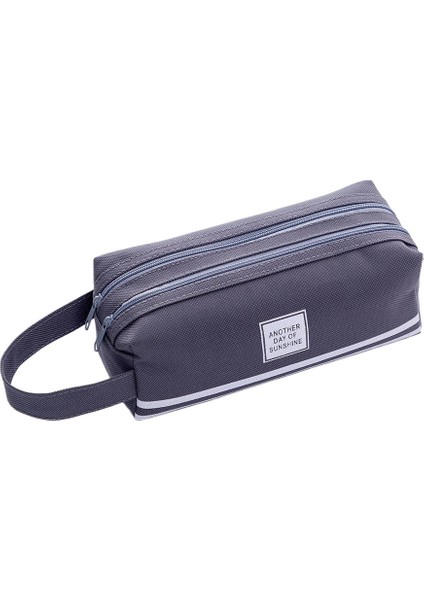 Büyük Kapasiteli Çift Fermuarlı Kalem Çantası (Yurt Dışından)