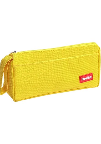 Büyük Kapasiteli Kanvas Kalem Çantası, Basit Kalem Kutusu, Kırtasiye Kutusu, Lise Öğrencilerinin Gösterişli Kalem Çantası (Yurt Dışından)