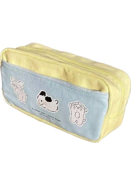 Yüksek Görünümlü Niş Çok Yönlü Kalem Saklama Büyük Kapasiteli Ortaokul Öğrencisi Kırtasiye Kutusu Sevimli Kalem Kutusu (Yurt Dışından)