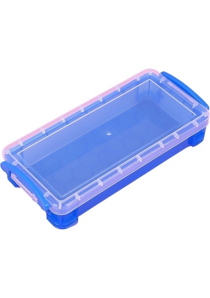 Ilkokul Öğrencileri Büyük Kapasiteli Kırtasiye Kutusu Plastik Sanat Boyama Saklama Kutusu Çift Düğmeli Saklama Kutusu (Yurt Dışından)