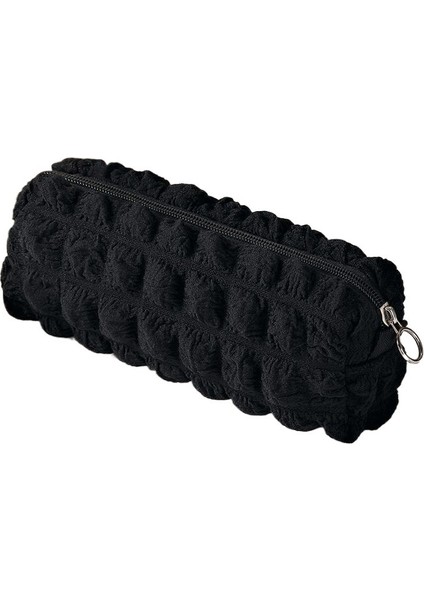 Rüzgar Krem Puf Kalem Çantası Yüksek Görünümlü Niş Kontrastsız Kırtasiye Kutusu Kalem Çantası Ortaokul Kızları (Yurt Dışından)