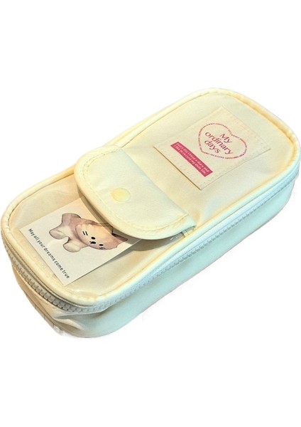 Çok Katmanlı Kalem Çantası Kız Üç Boyutlu Büyük Kapasiteli Kırtasiye Çantası Saklama Çantası Kalem Kutusu Sevimli Kırtasiye Çantası (Yurt Dışından)