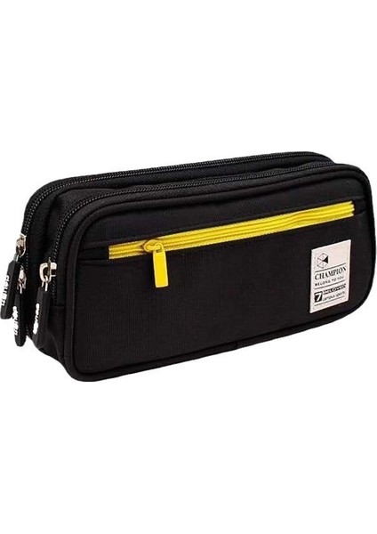 Büyük Kapasiteli, Üç Katmanlı Fermuarlı Kalem Çantası (Yurt Dışından)