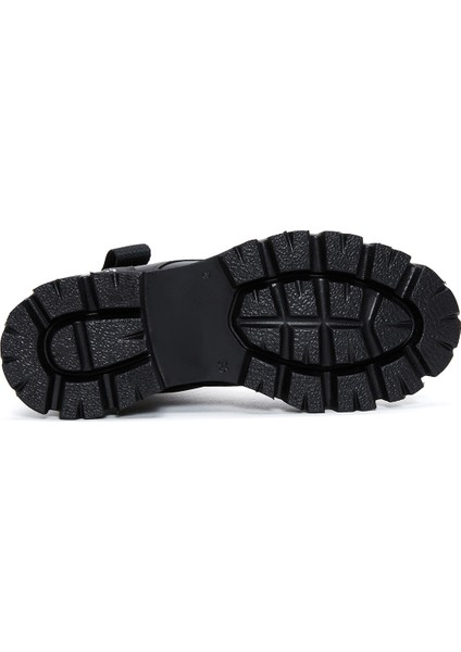Kadın Siyah Fermuarlı Casual Postal Bot 23WFE221018 fırsatları