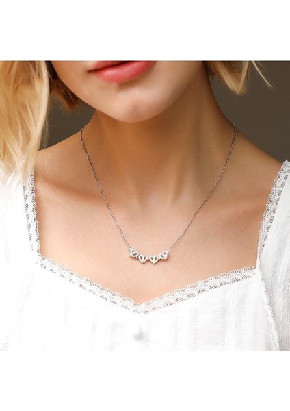 Yeni Gri Yonca Mıknatıslı Zirkon Taş Çelik Paslanmaz Zincir Kolye Takı fırsatları