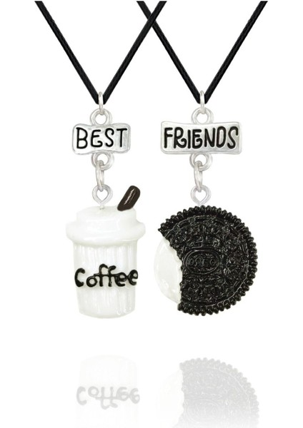Oreo Best Friends Kolye 2'li Arkadaşlık Kolyesi