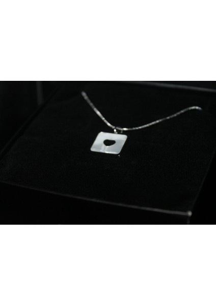 Kare Kalp Kolye Trend Kolye Çelik Kolye Aksesuar Şık Kadın Hediyelik fırsatları