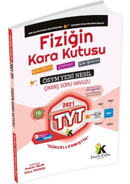 YKS TYT Fiziğin Kara Kutusu Yeni Nesil Konu Özetli Tamamı Çözümlü ÖSYM Arşivi Çıkmış Soru Bankası