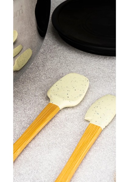 Zolly - 3’lü Spatula Seti Beyaz Büyük
