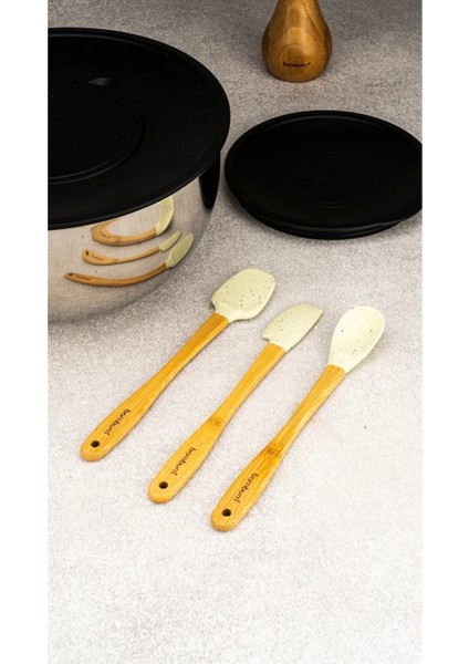 Zolly - 3’lü Spatula Seti Beyaz Büyük