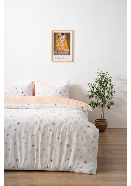 Soft Çiçekli Tek Kişilik Nevresim Takımı Pamuklu