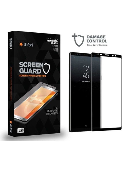 Samsung Galaxy Note 9 Curve Darbe Emici Siyah Ekran Koruyucu Film