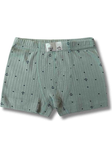 Giza Kids Erkek Çocuk Fitilli Kaşkorse Boxer Külot Iç Çamaşır 6lı Set