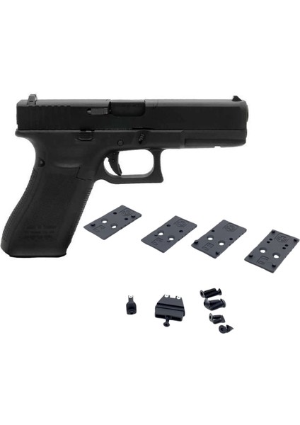 We Glock G17 Gen5 Mos Rmr Reddot Ayaklı Sıyah Gbb Aırsoft Tabanca