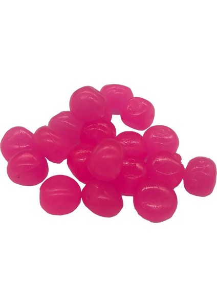 Yüzen Silikon Yem 0,80 cm Pink 20 Pcs
