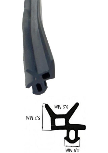 Kauçuk Yağlı Pvc Kapı Pencere Fitili Değişim Contası Siyah 50 Metre fiyatları