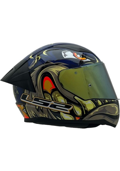 Rapıd 2 Spox Mavi-Gri Kask Sarı Cam+Spoiler modelleri