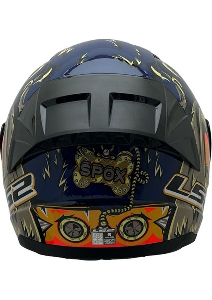 Rapıd 2 Spox Mavi-Gri Kask Sarı Cam+Spoiler fırsatları