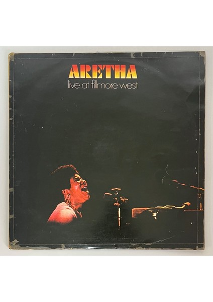 Aretha Franklin Live At Fillmore West Lp Plak Orjinal Dönem 1973 Türk Baskı Plak) Kapak 8 / Plak 8-8.5