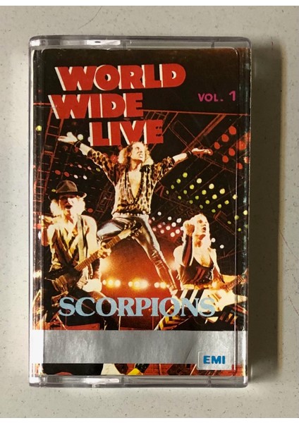 Scorpions World Wide Live Kaset (Orjnal Dönem Türk Baskı Kaset)