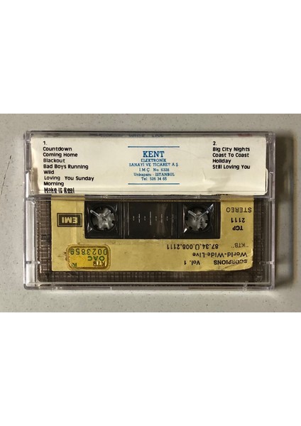 Scorpions World Wide Live Kaset (Orjnal Dönem Türk Baskı Kaset)