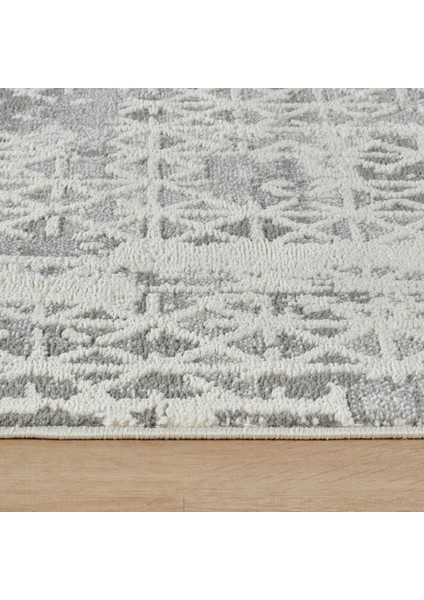 7/24 Sahara Marta Gri 100x300 cm Salon Mutfak Halısı Yolluk Kilim indirimleri
