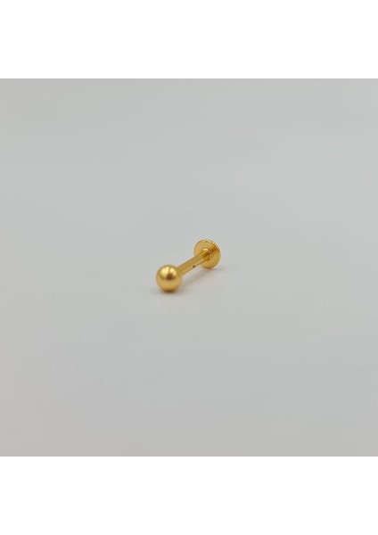 Cerrahi Çelik Gold Top Küpe Tragus Helix Kıkırdak Piercing