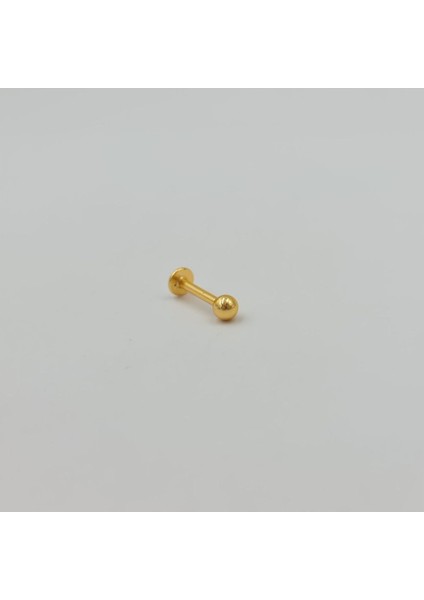 Cerrahi Çelik Gold Top Küpe Tragus Helix Kıkırdak Piercing